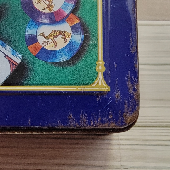 Joe Camel Cigarettes Poker Chips Cards Advertising Tin Storage Container - Picture 15 of 16